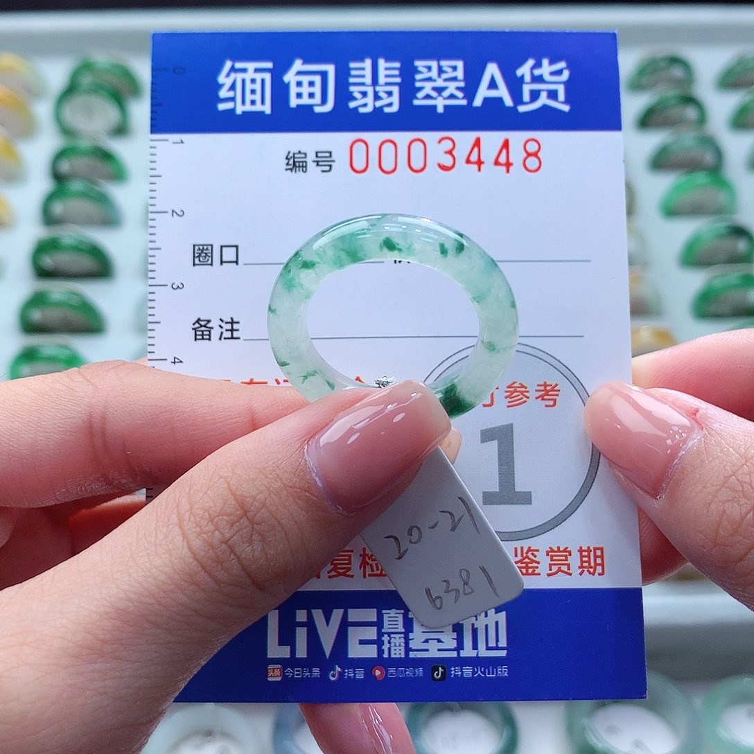 未镶嵌戒圈翡翠20.21号