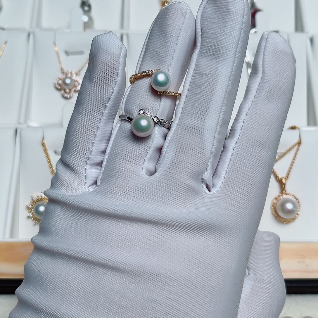 淡水珍珠耳饰银S925镶嵌