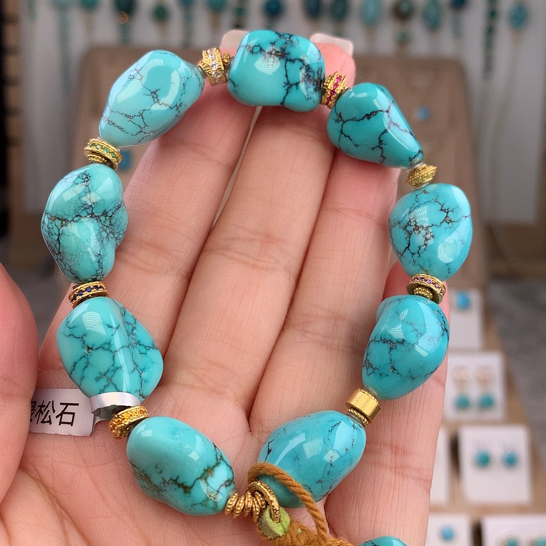 绿松石未镶嵌手链