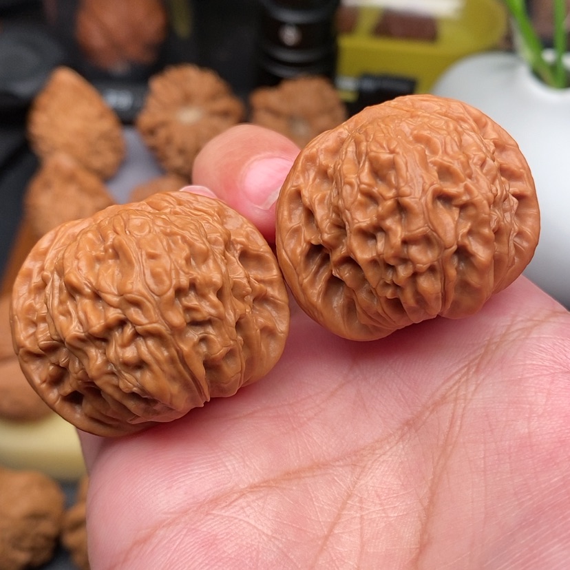 【闪购商品】文玩核桃把件磨盘全品37