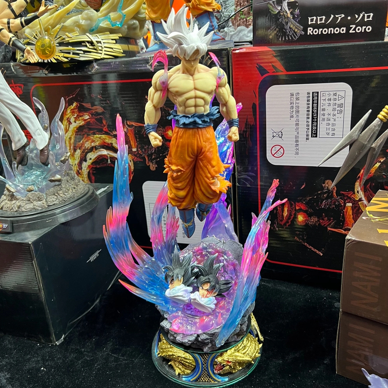 LS大号自在极意功白发孙悟空觉醒赛亚人动漫手办模型礼物