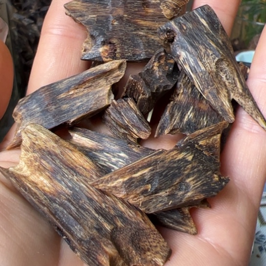 用***4沉香碎屑沉香海南奇楠陆河高端老料23克