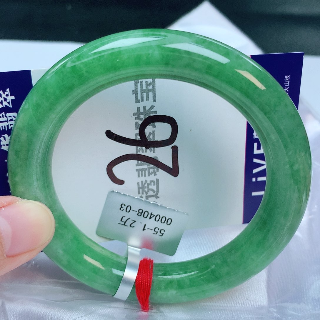翡翠手镯未镶嵌缅甸天然A货翡翠55