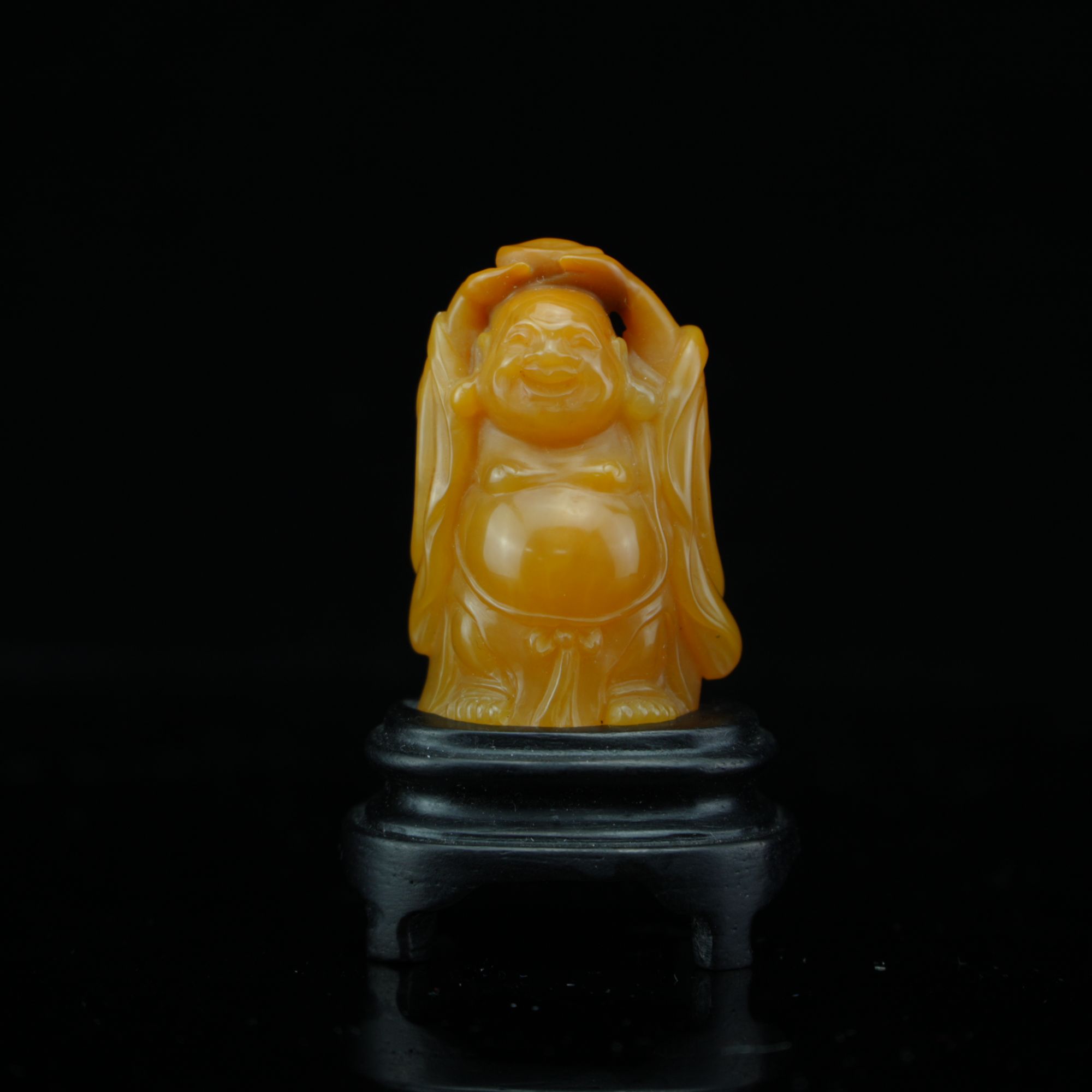 田黄 丨探手弥勒 摆件 /盛和 26.1g