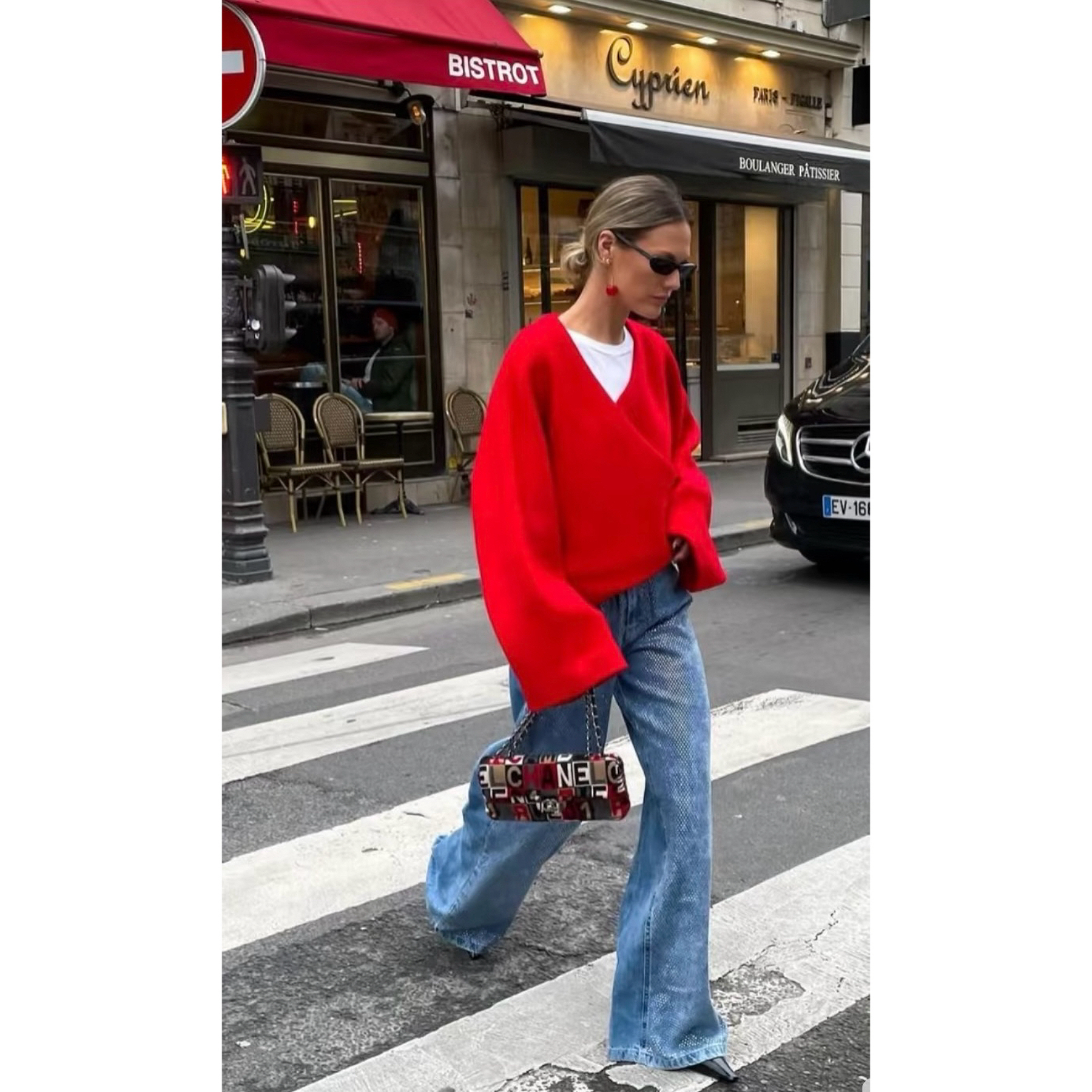 09739衣长54 春秋时尚v领毛衣上衣