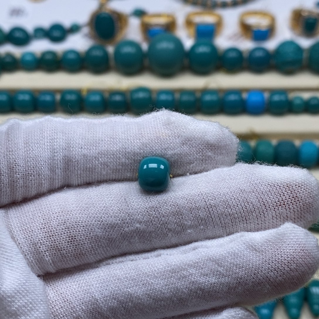 绿松石未镶嵌珠宝奇石7.5mm
