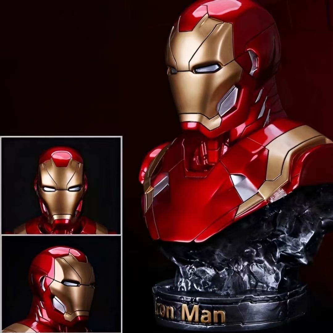 钢铁侠手办模型胸像复仇者联盟漫威动漫树脂礼物雕2