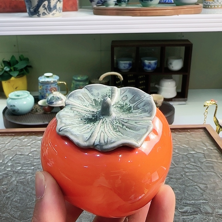 青花瓷器茶具套装旅行茶具茶叶罐玻璃杯