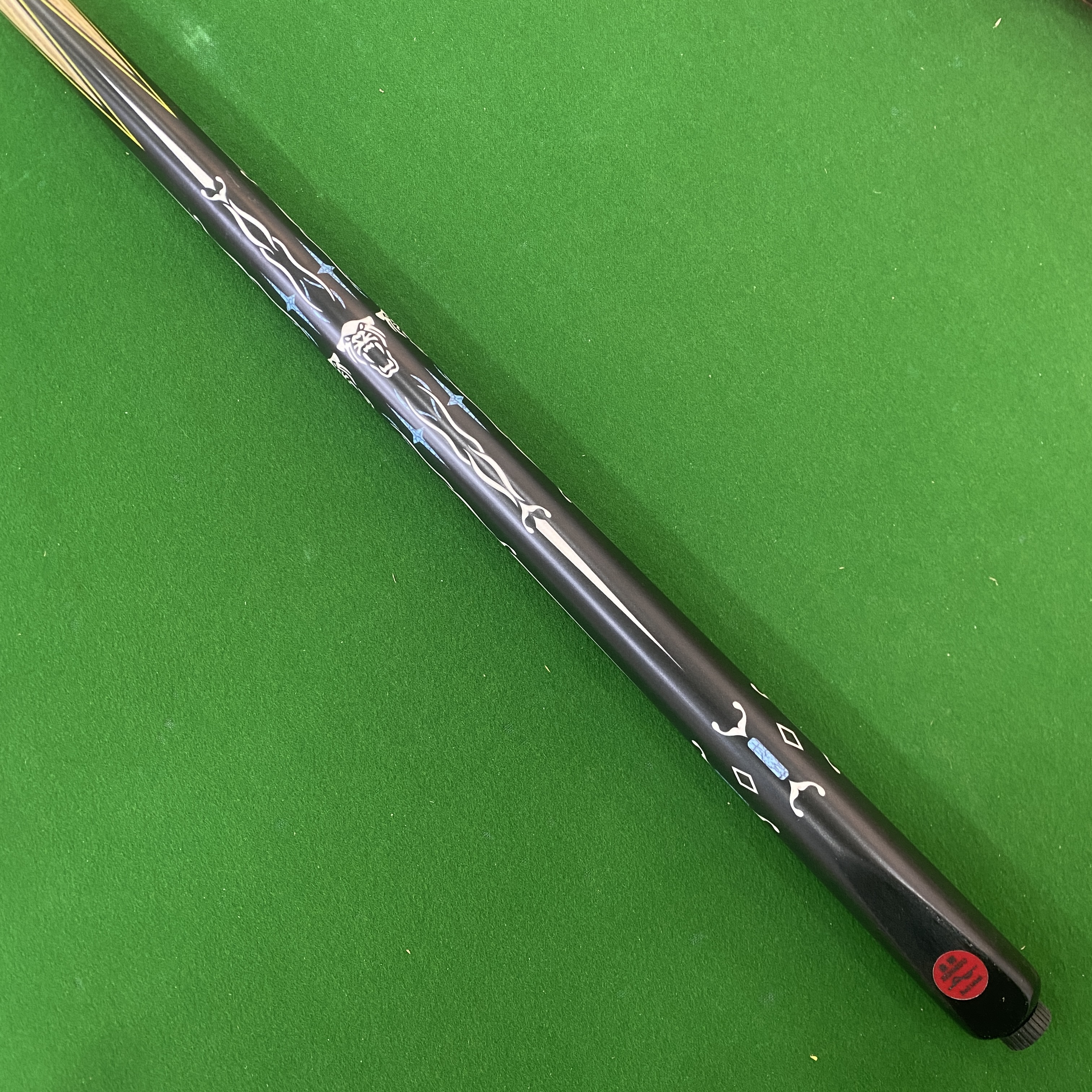 【影豹】台球杆爆款小头杆中式-斯诺克通杆高颜值全新随机剑纹