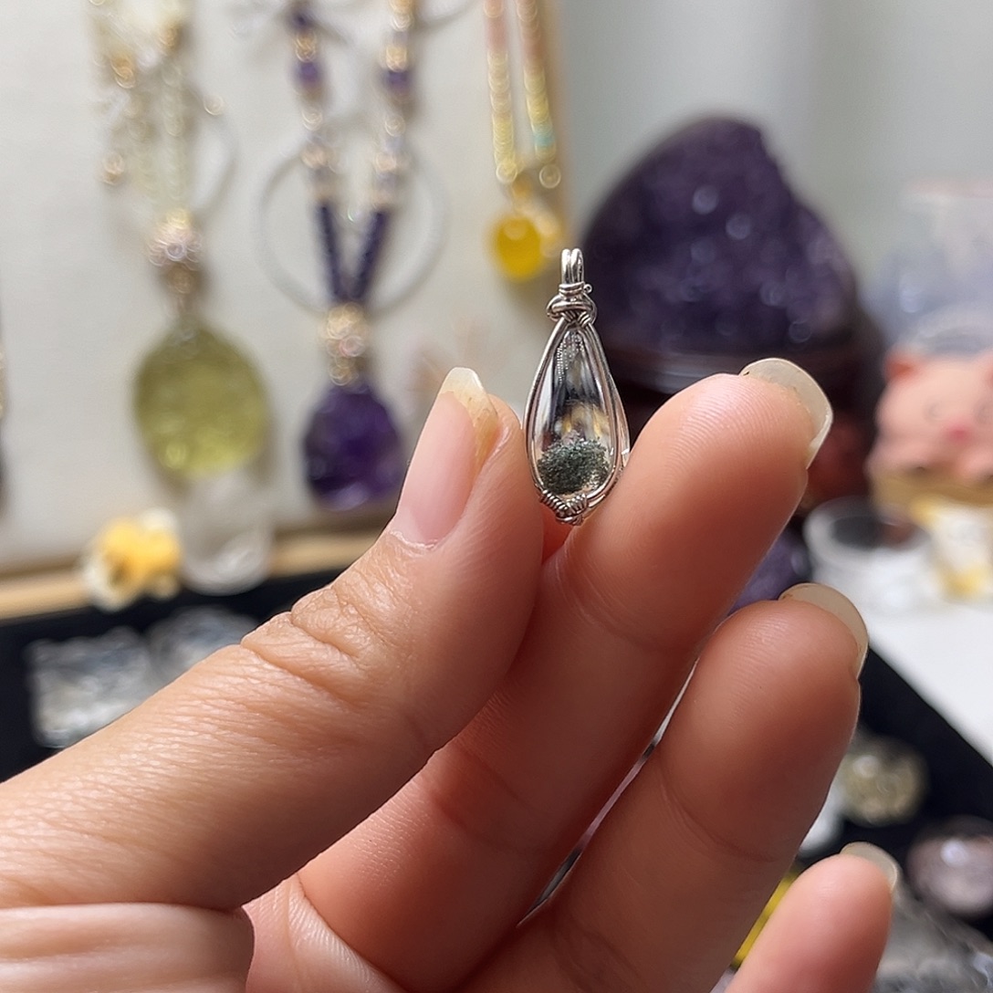 颈饰银S925镶嵌水晶是****圆补差026