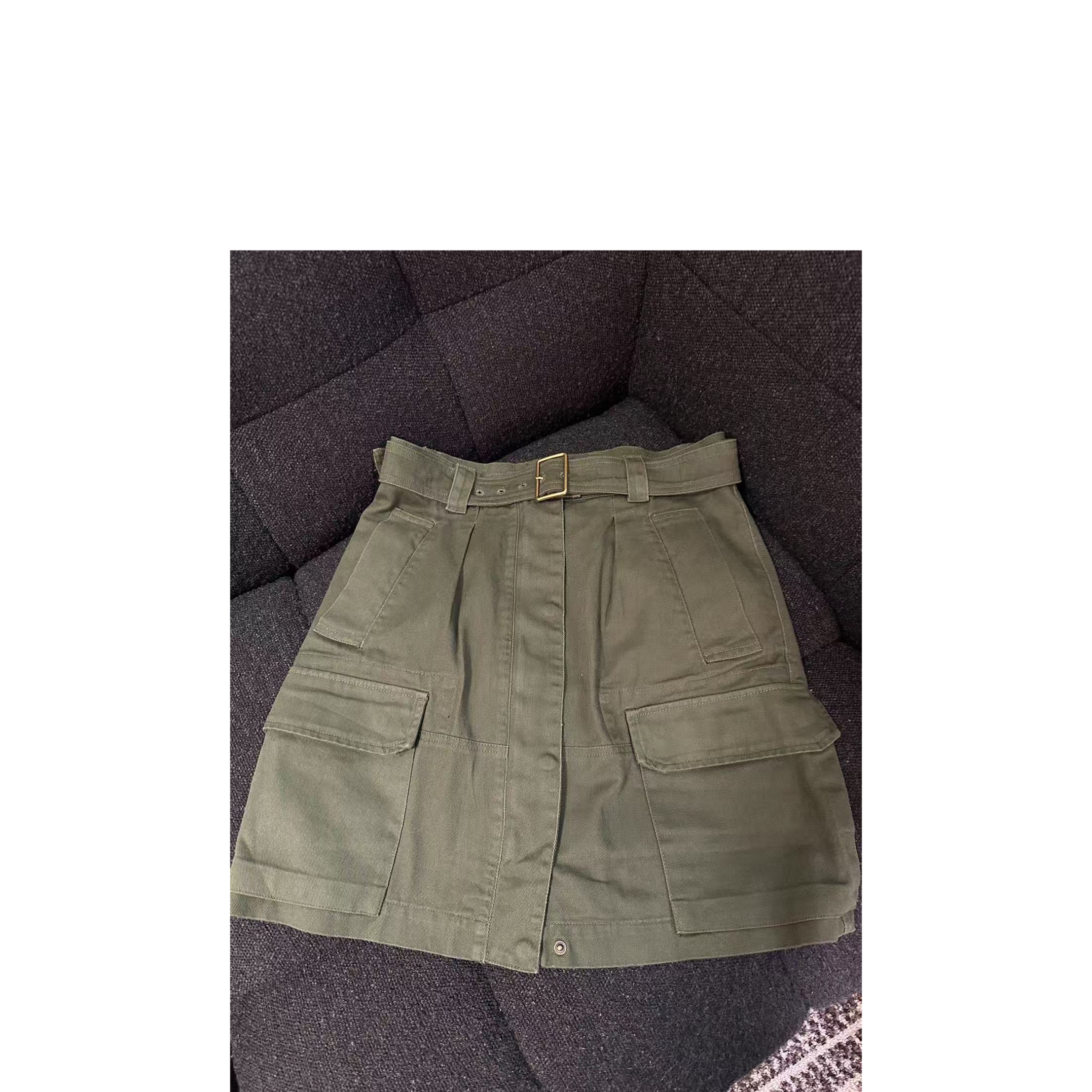 【mis金金】军绿色工装半裙