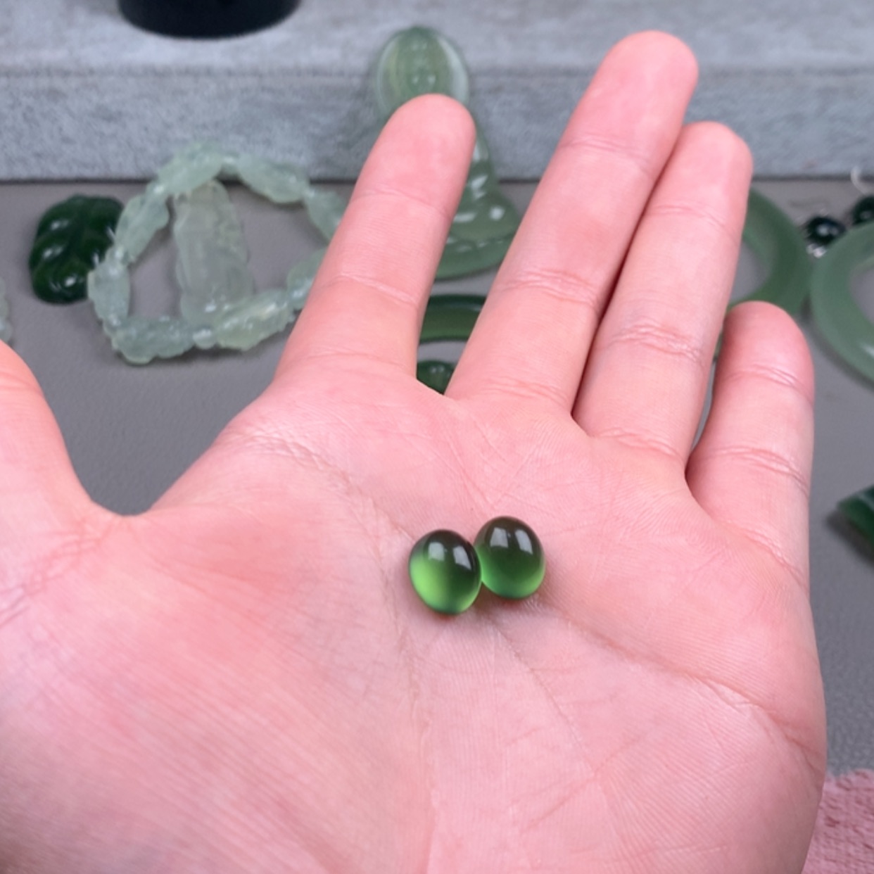 【闪购商品】未镶嵌蛇纹石玉岫玉柳*儿