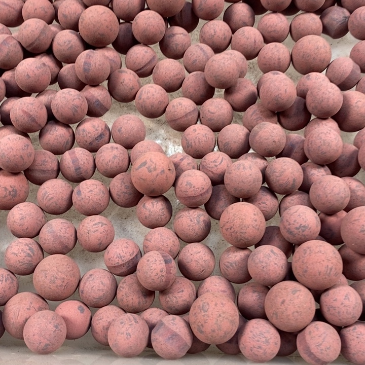 泥塑紫星无打孔大颗珠500克装