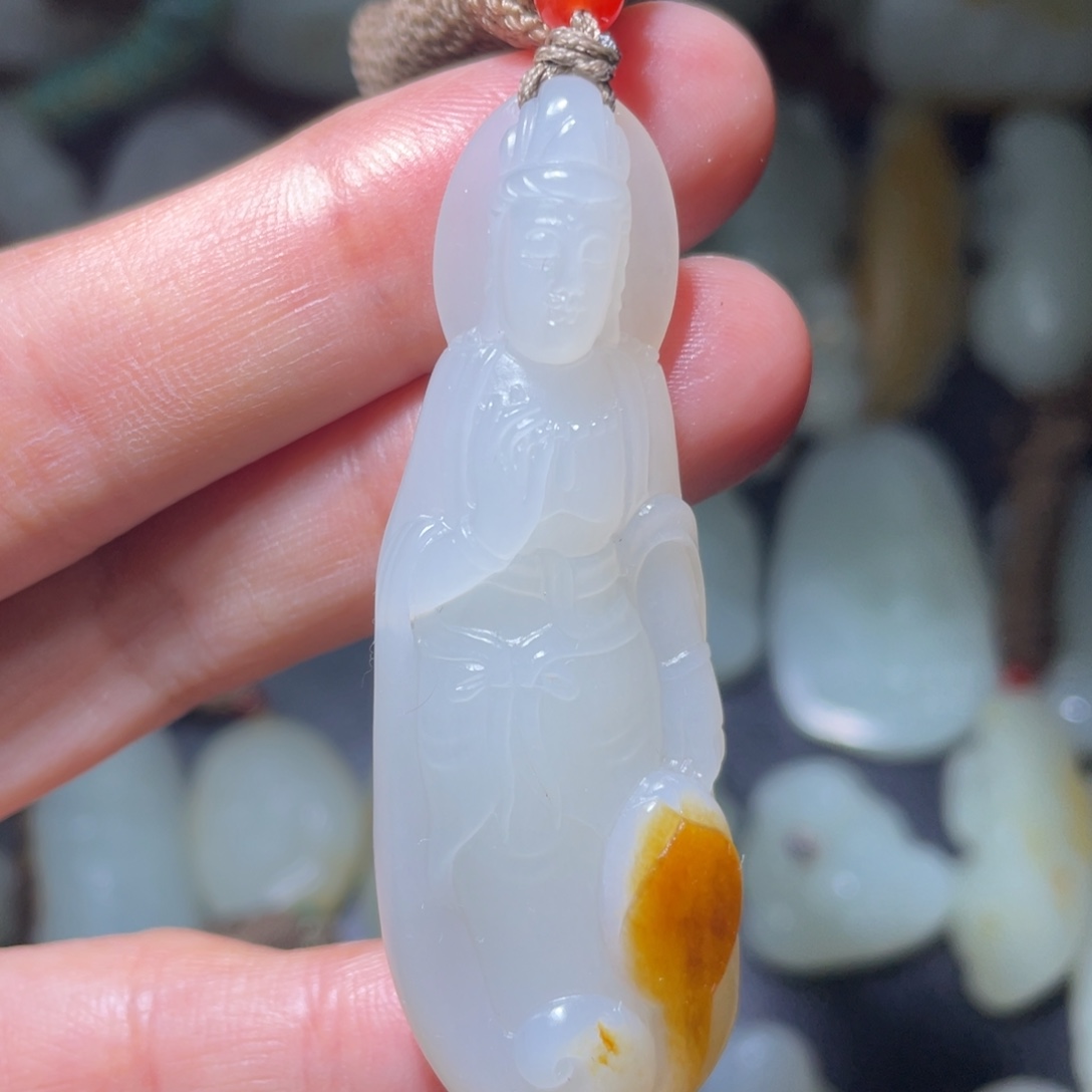 浅***沫和田玉（白玉）未镶嵌挂件