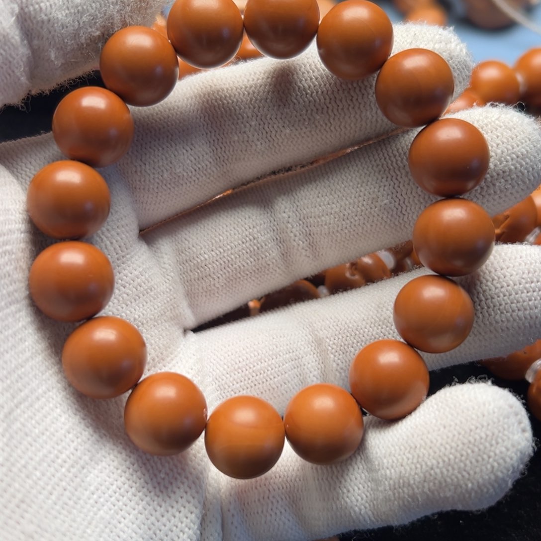 橄榄核手串/手链橄榄核手串核雕经典系列磨砂光珠1.3