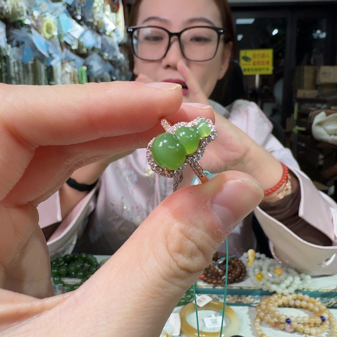 和田玉银S925镶嵌手链