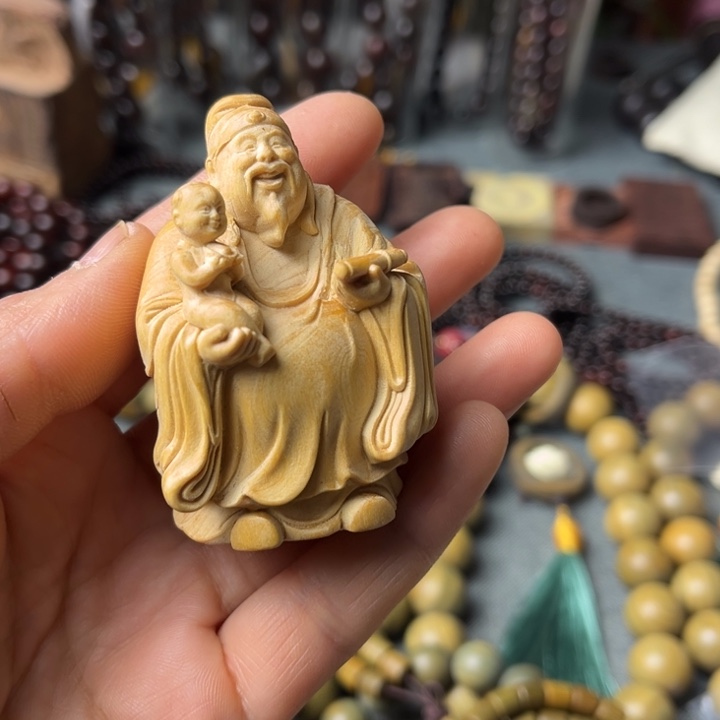木錢**里小叶黄杨雕刻件0000000000000