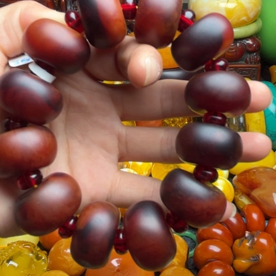 未镶嵌琥珀手串蜜蜡