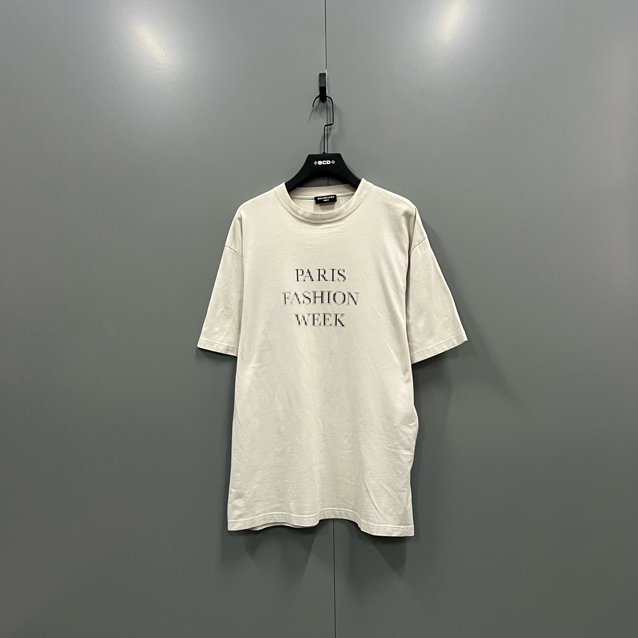 95新 Balenciaga/巴黎世家 巴黎世家 马赛克字母印花短