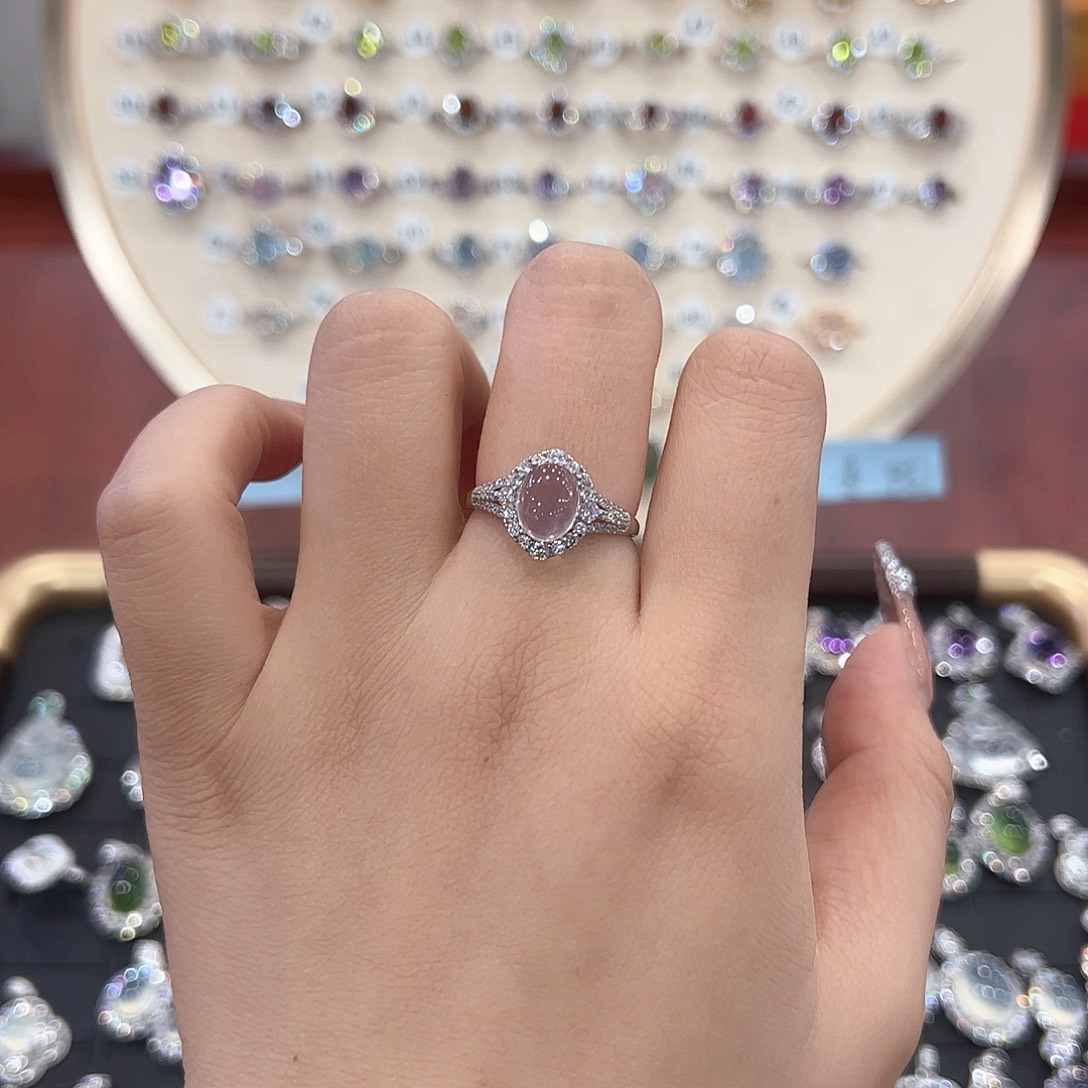 y***蛇纹石玉银S925镶嵌饰品