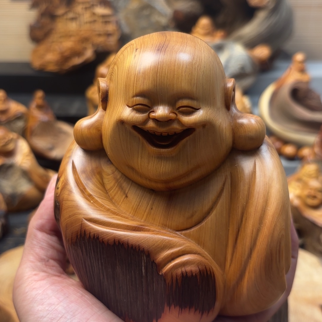 时***廊柏木太行崖柏手工雕刻