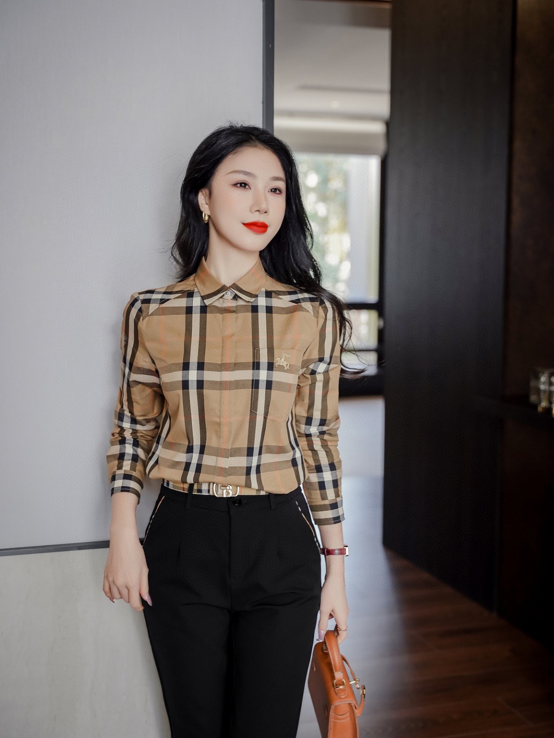 Y16 经典时尚百搭格子衬衫122592