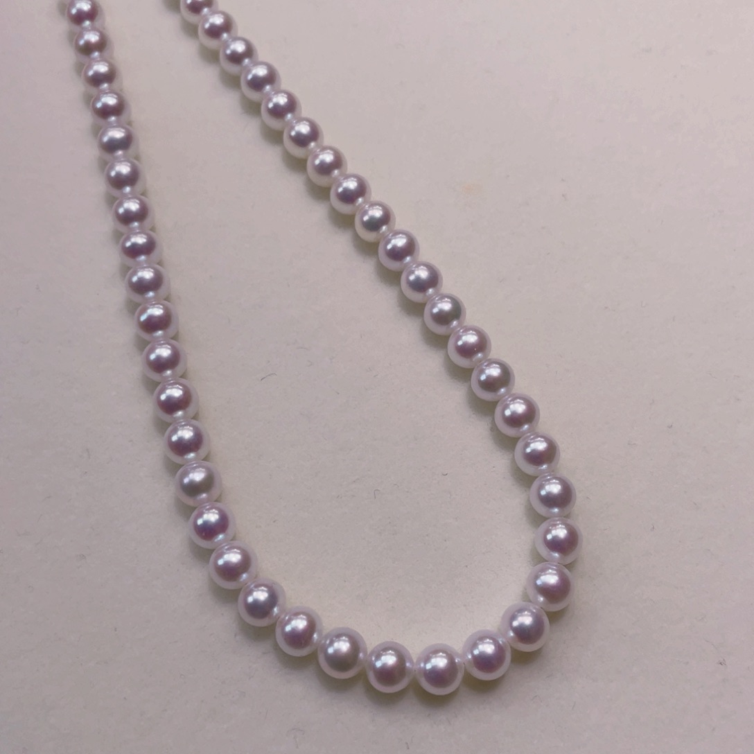 淡水珍珠银S925镶嵌颈饰5.5-6巨亮极光透彩 毕业