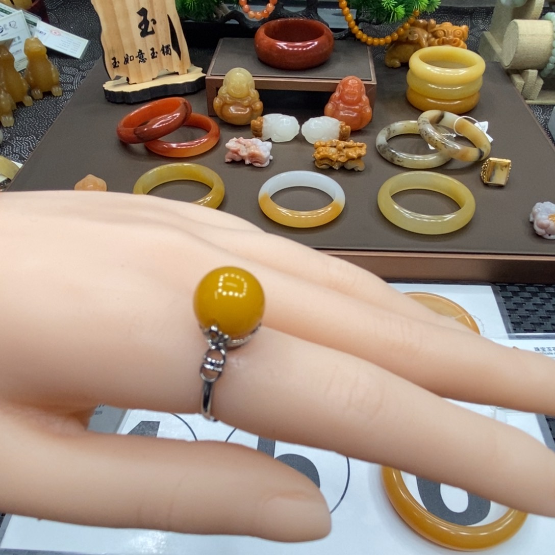 合金石英质玉戒指用****4