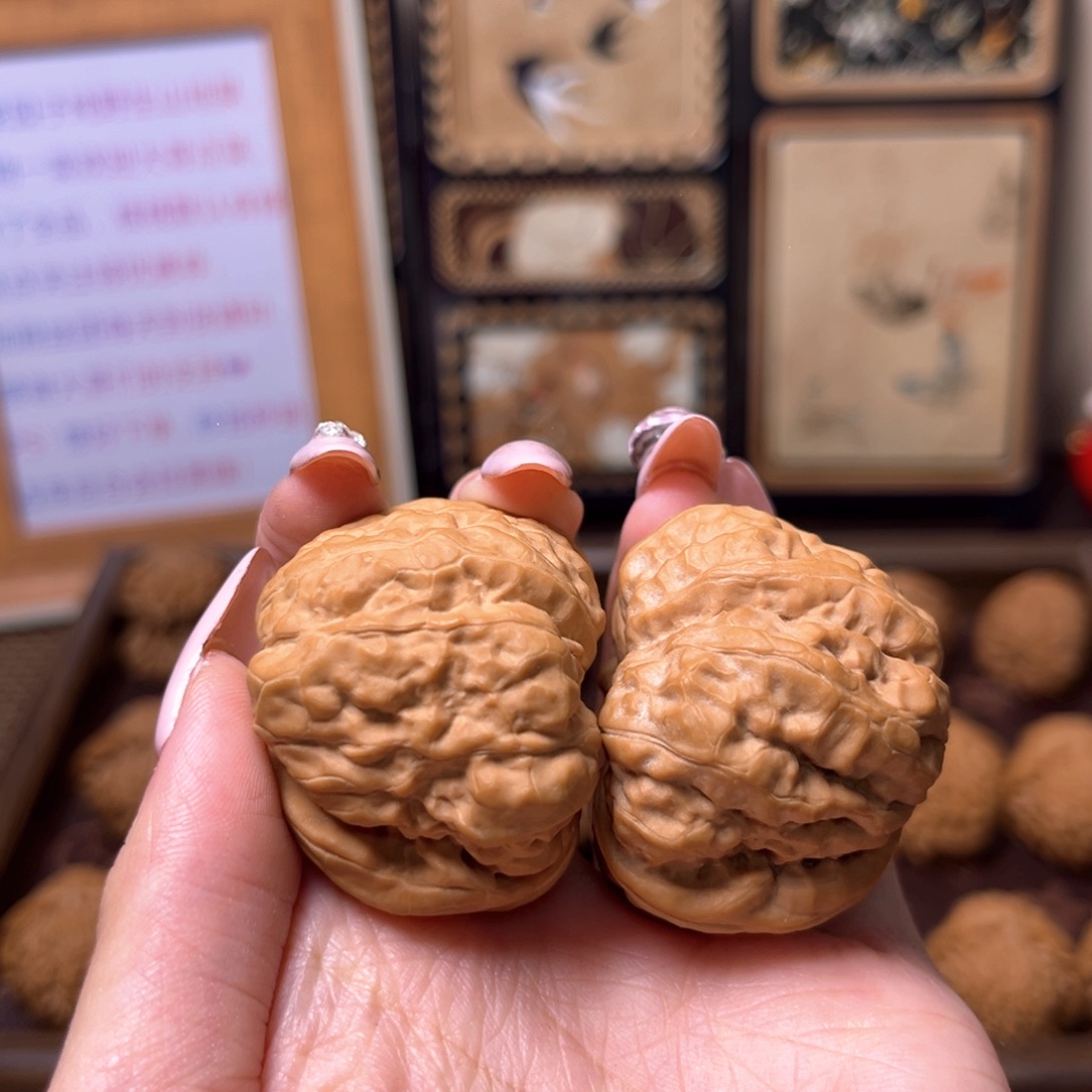 文玩核桃把件蛤蟆头闪73