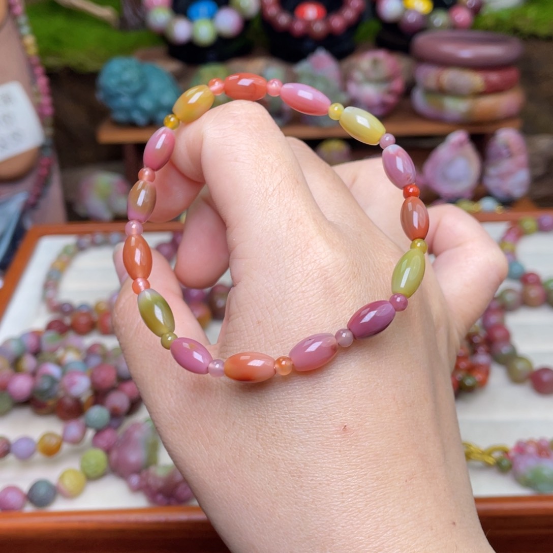 玛瑙/玉髓珠宝半成品未镶嵌盐源玛瑙