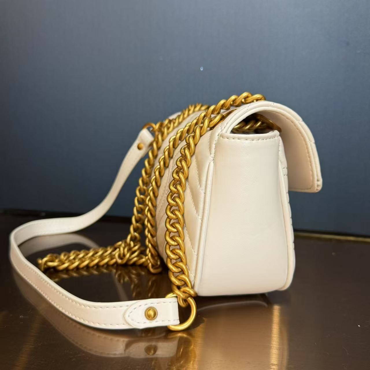 轻奢高定手工真皮包-MM22-玛-白