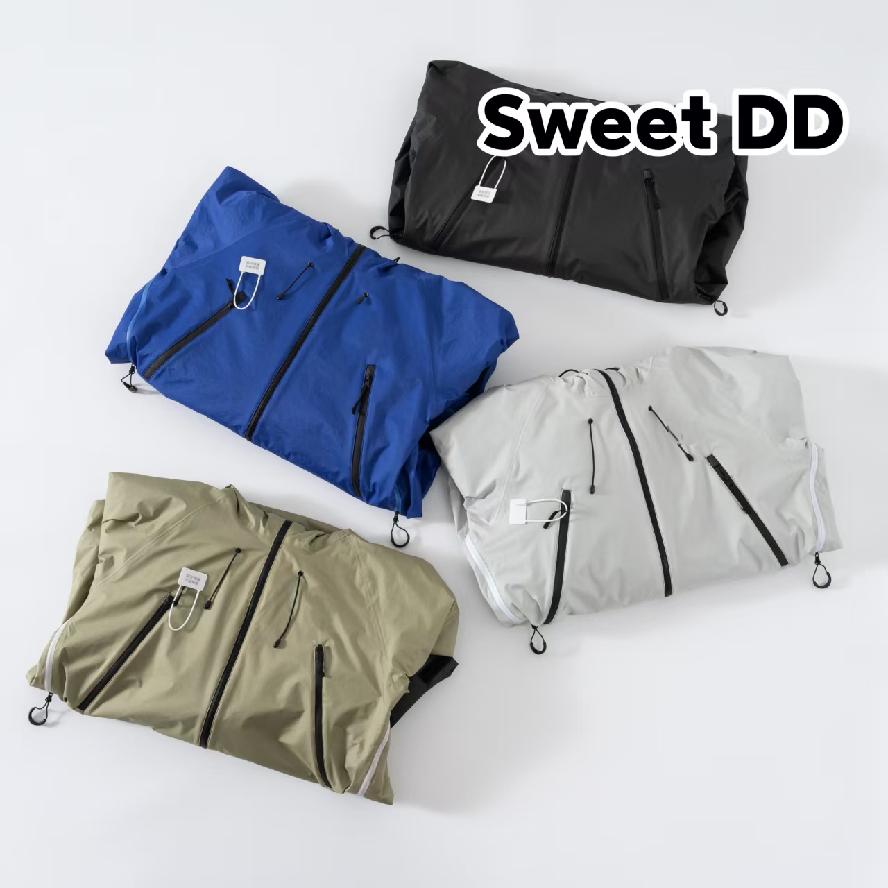 Sweet DD-ya系列四色户外防风防水保暖加绒冲锋衣外套