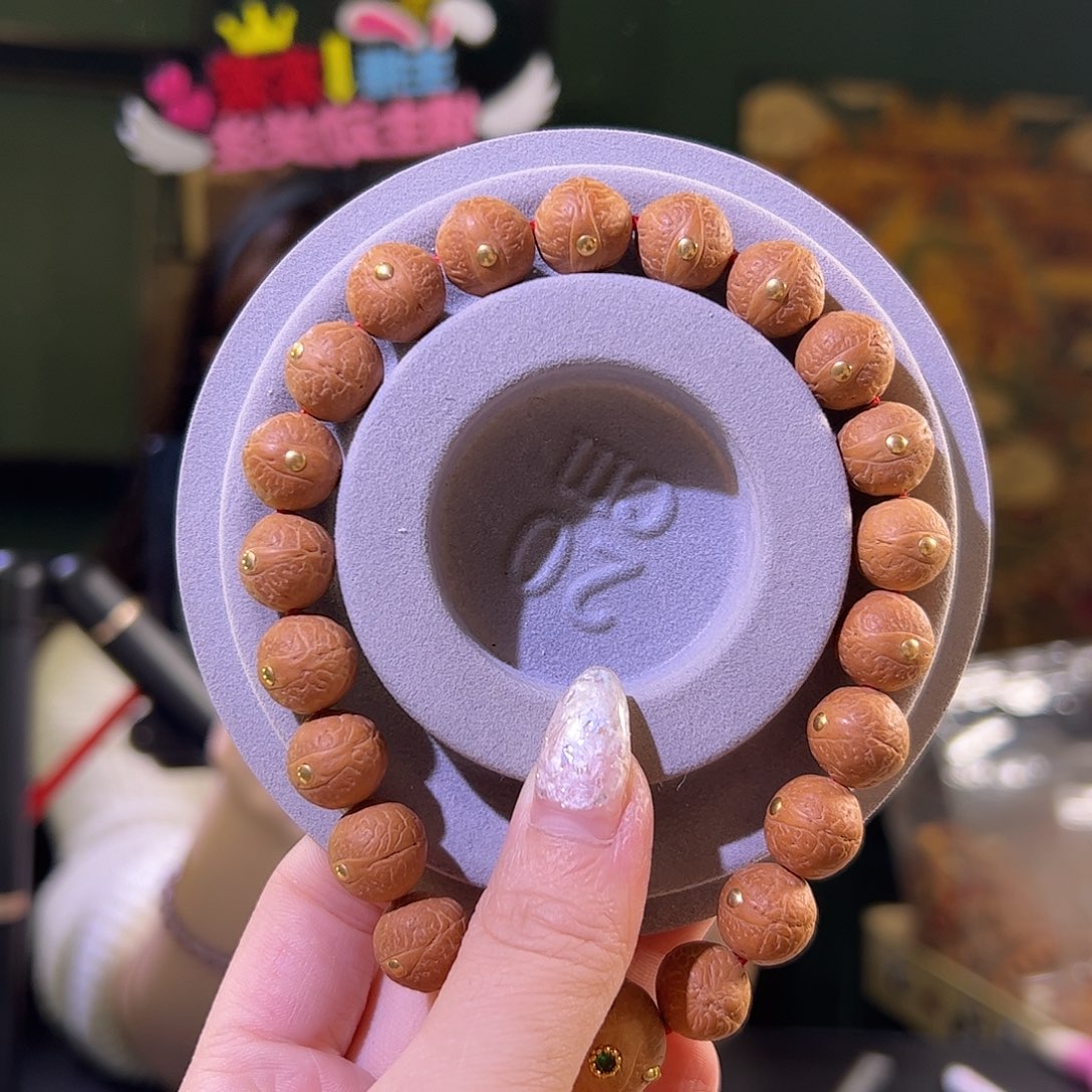 凤眼菩提手串12单仓镶嵌