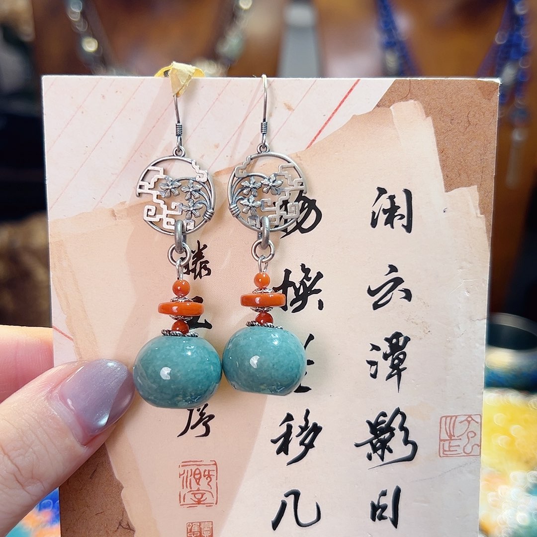 翡翠未镶嵌戒指/指环耳环