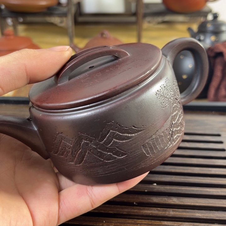 原矿紫砂半手工制作