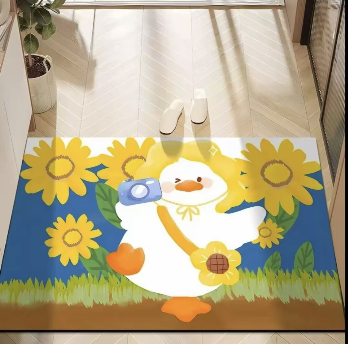 【向日鸭】吸水防滑脚垫卡通可爱垫硅藻泥防滑吸水地垫