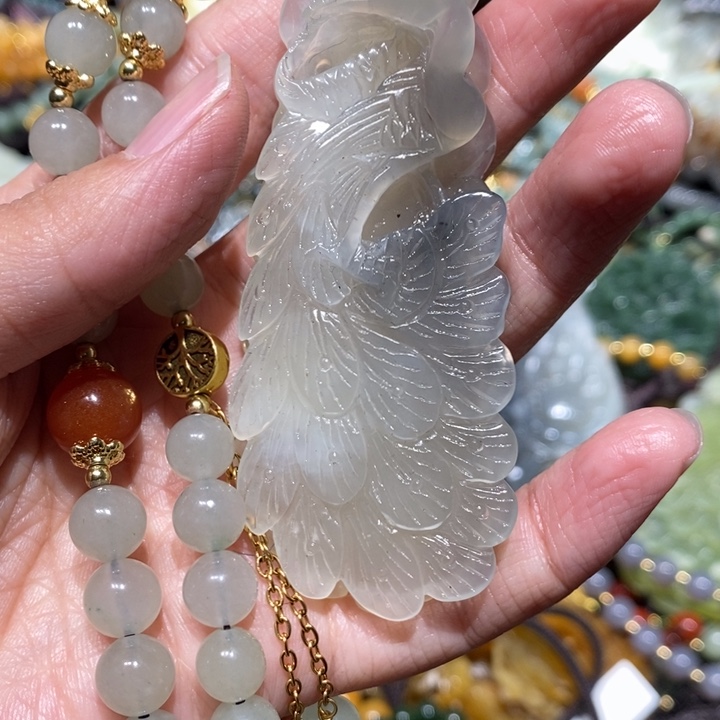 岫玉毛衣链未镶嵌