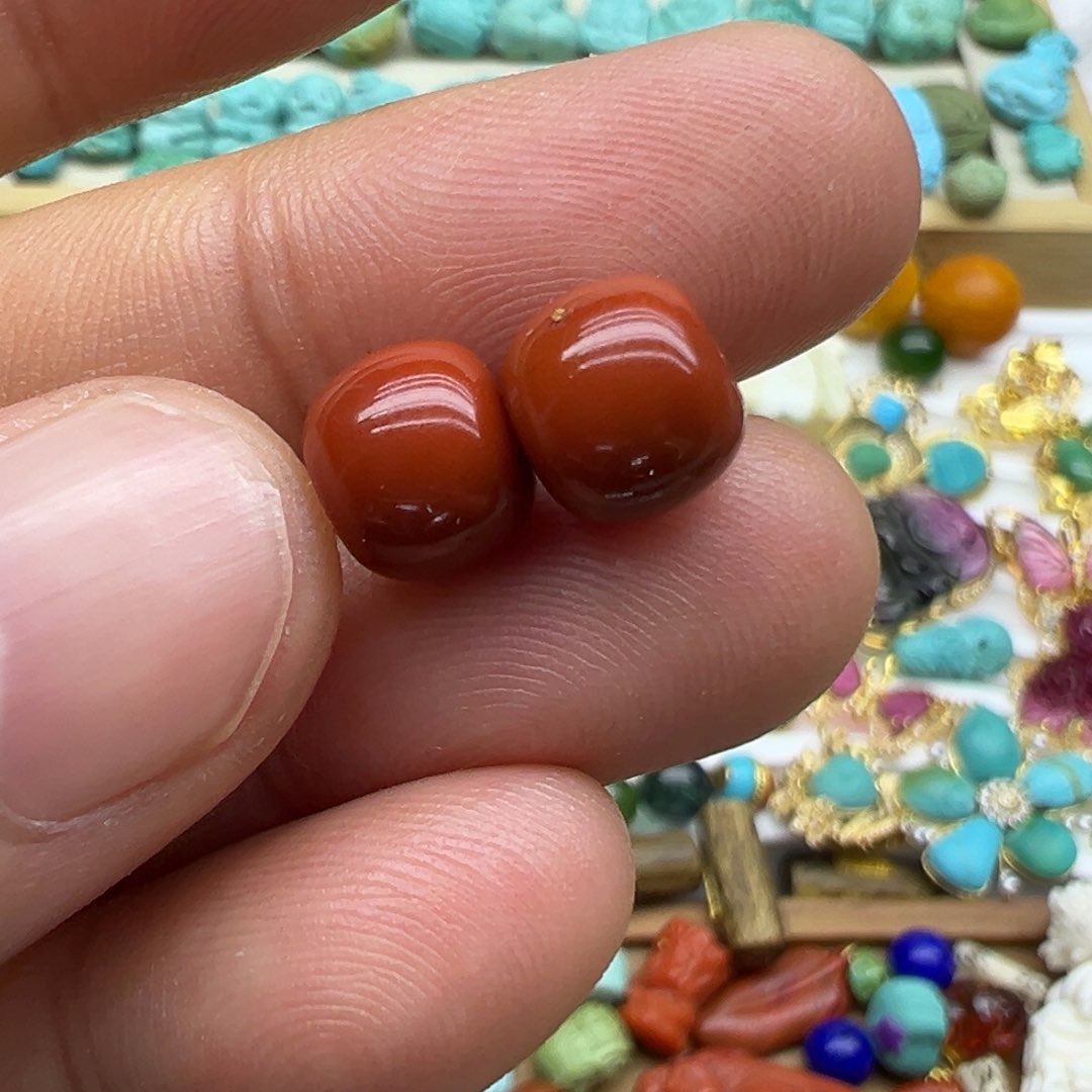 南红玛瑙颈饰未镶嵌