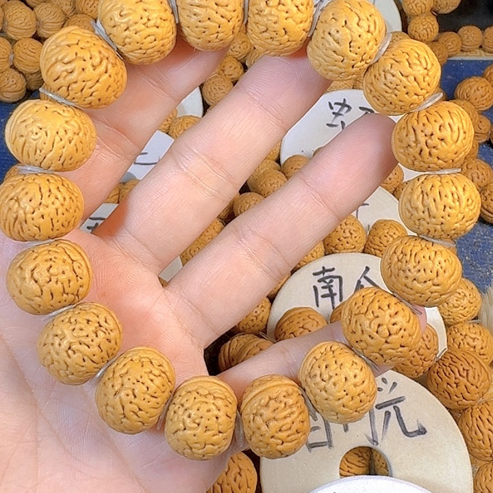 桃核吊坠磨盘桃核手串