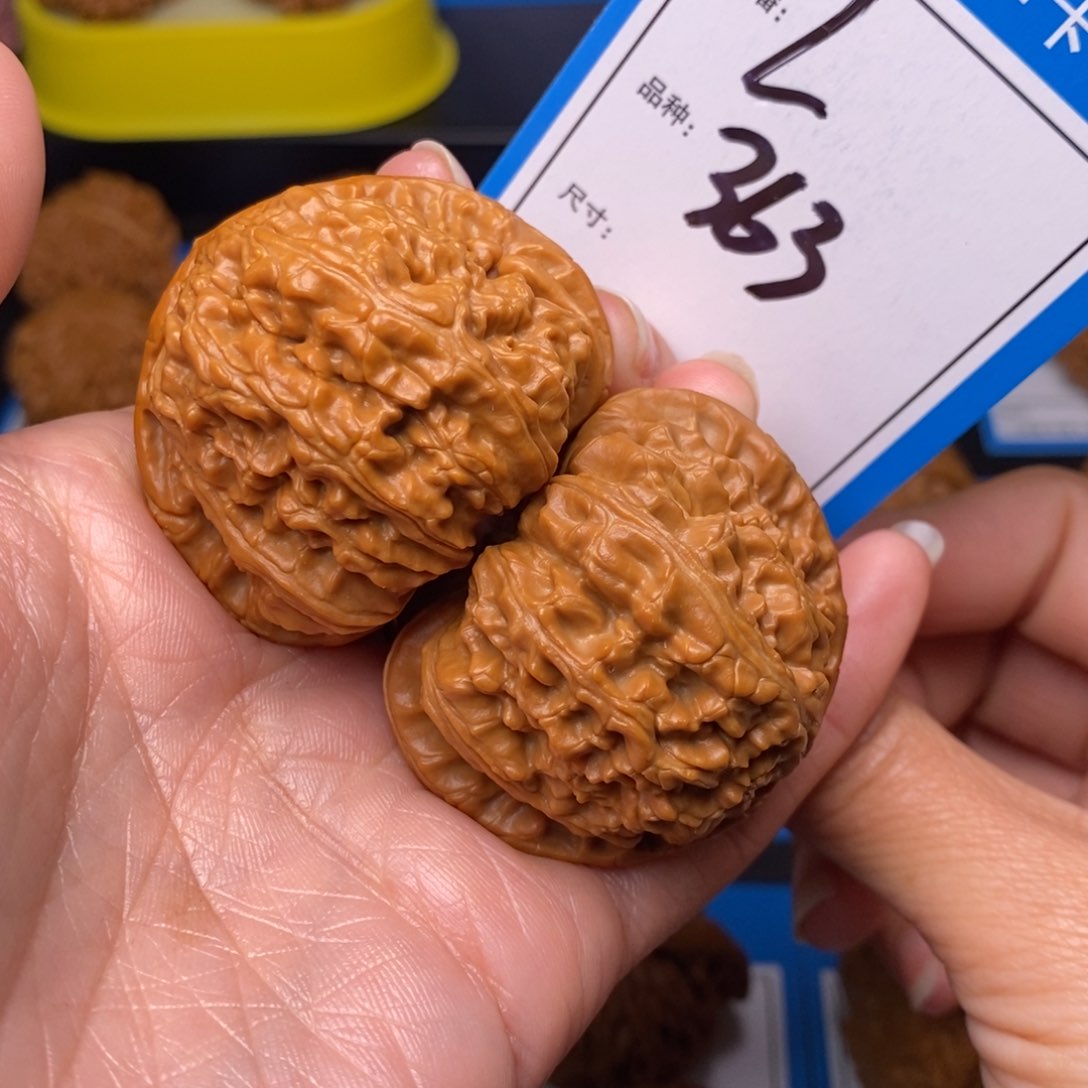 文玩核桃把件45白狮子363