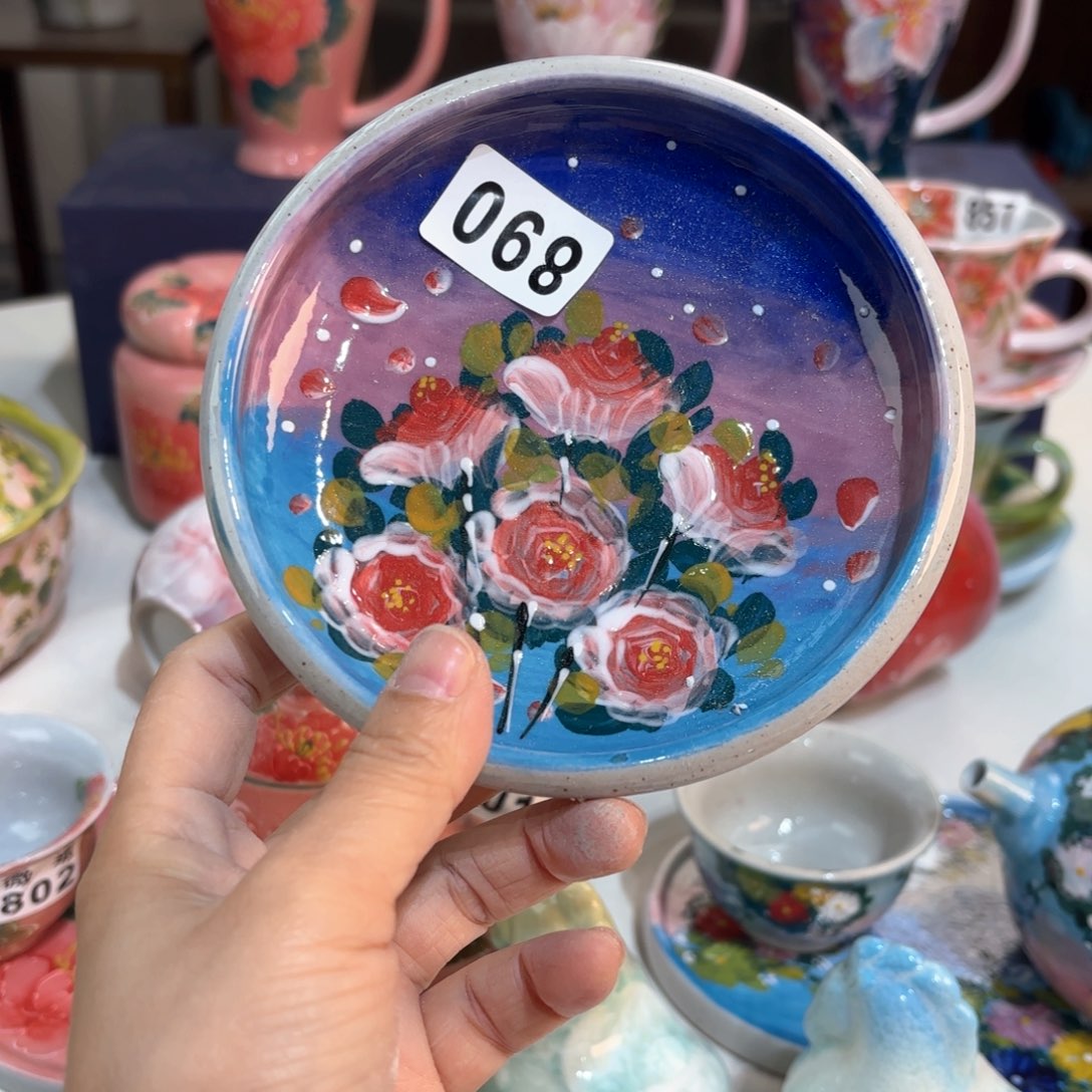 浪****景德镇手绘高温釉下彩陶瓷茶具