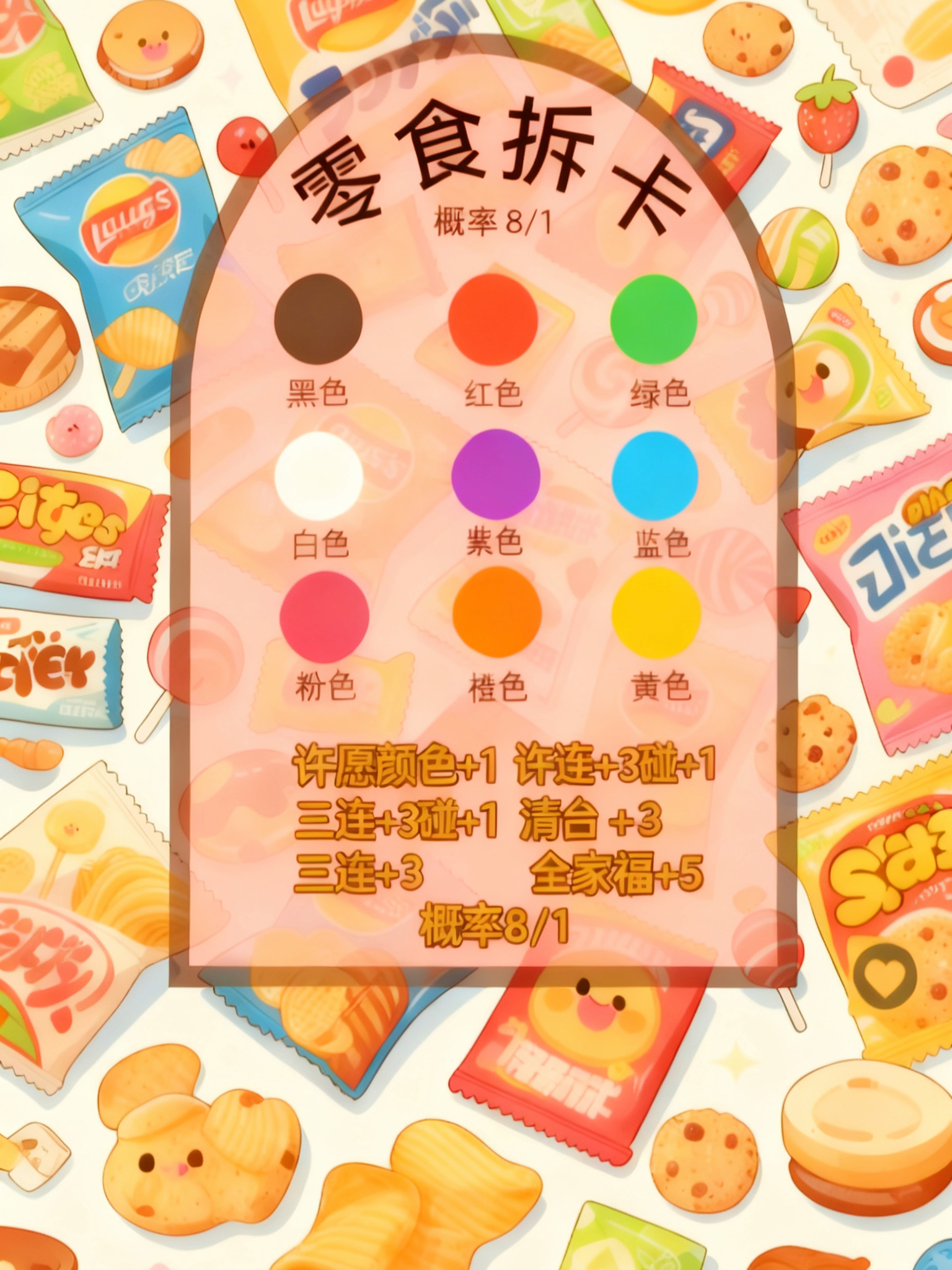 【富婆单】零食卡片饼干卡牌盲盒拆拆拆（10卡保20卡）