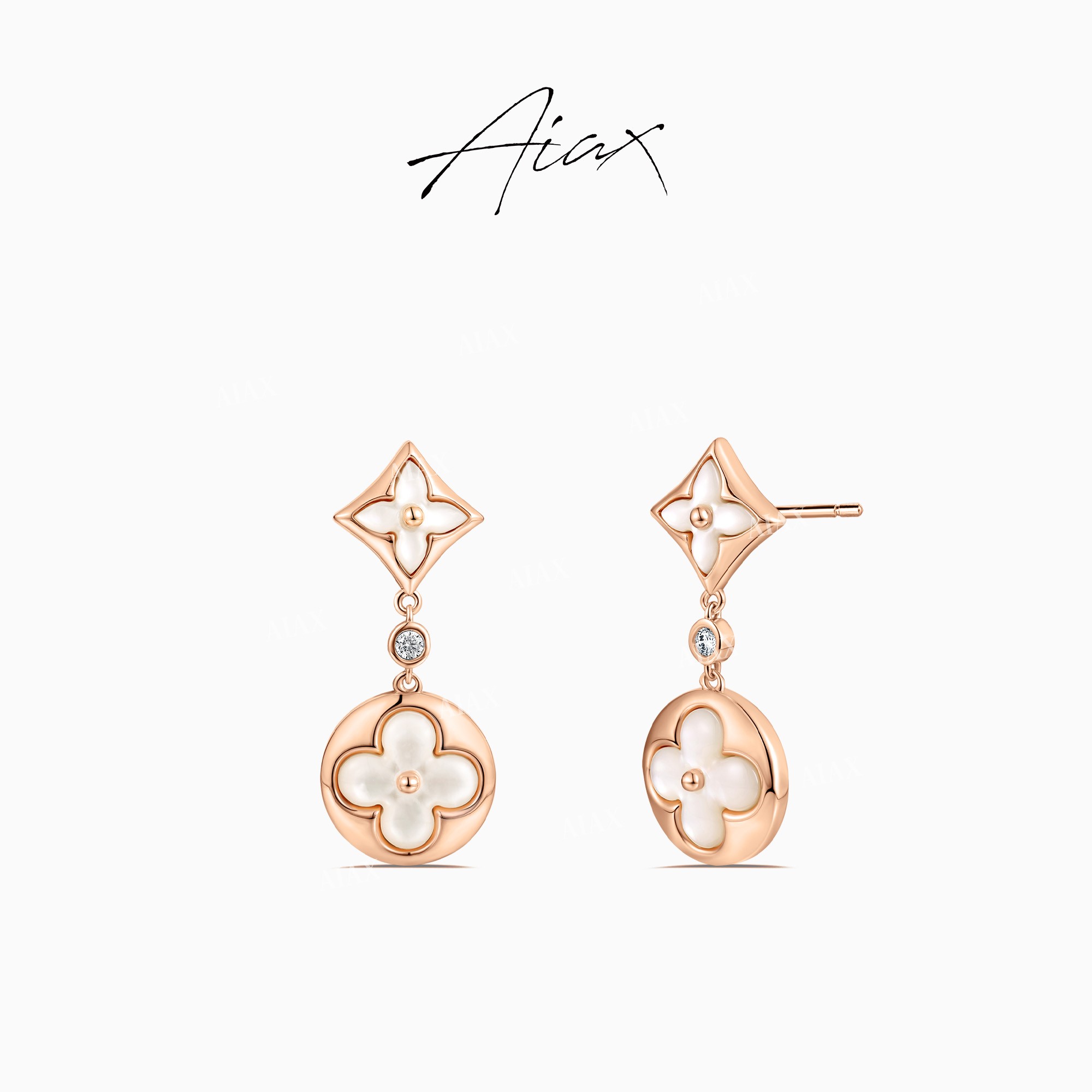 AIAX618夏上新 时尚首饰高级感经典老花耳环TSL1694