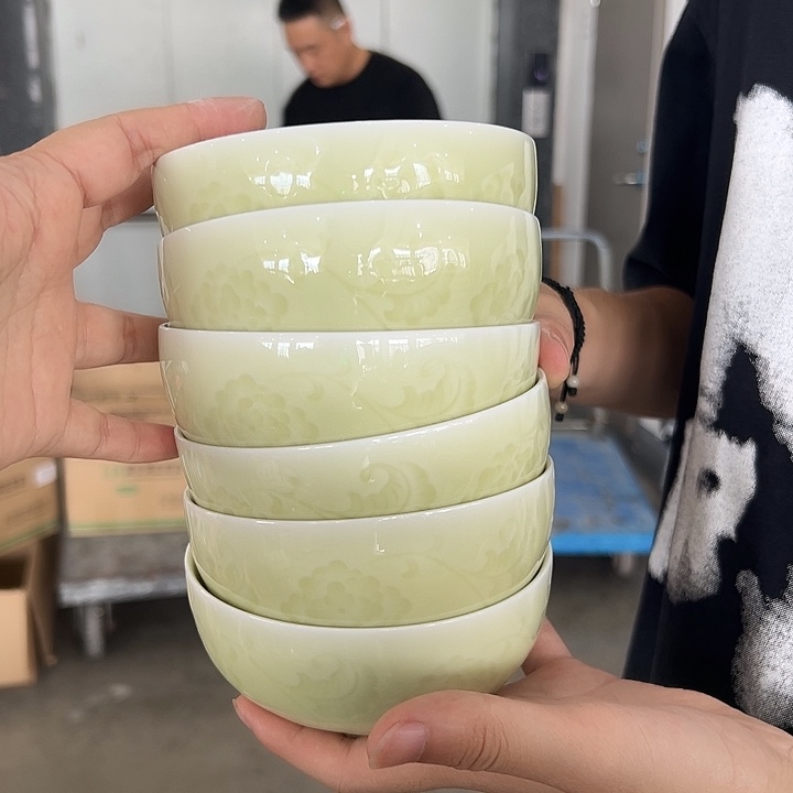 龙泉云间青瓷小米茶器