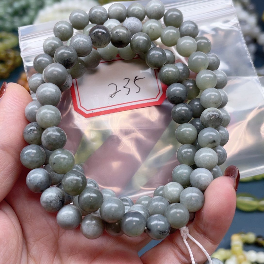 未镶嵌蛇纹石玉手串