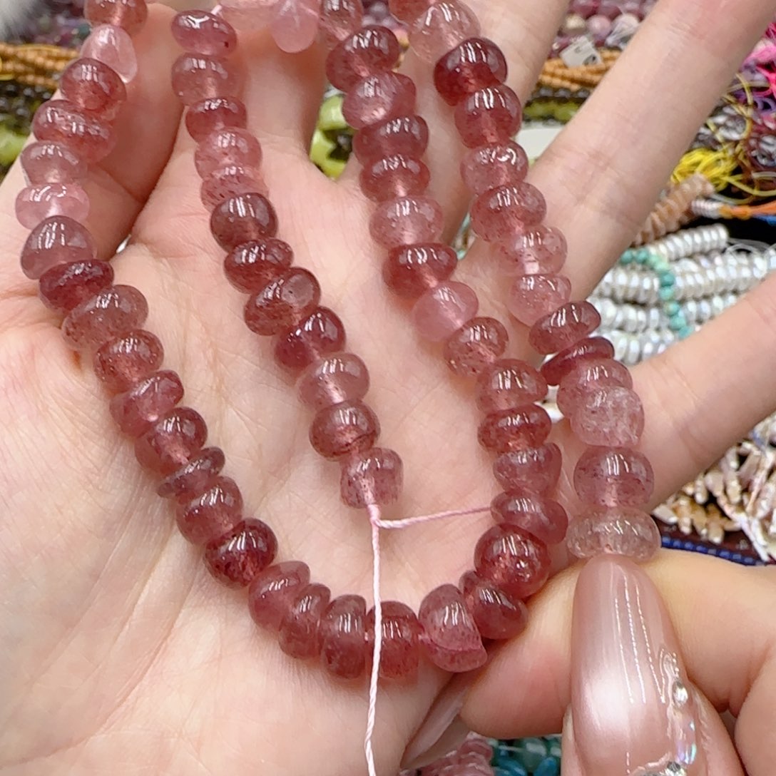 玛瑙/玉髓未镶嵌珠宝半成品草莓晶