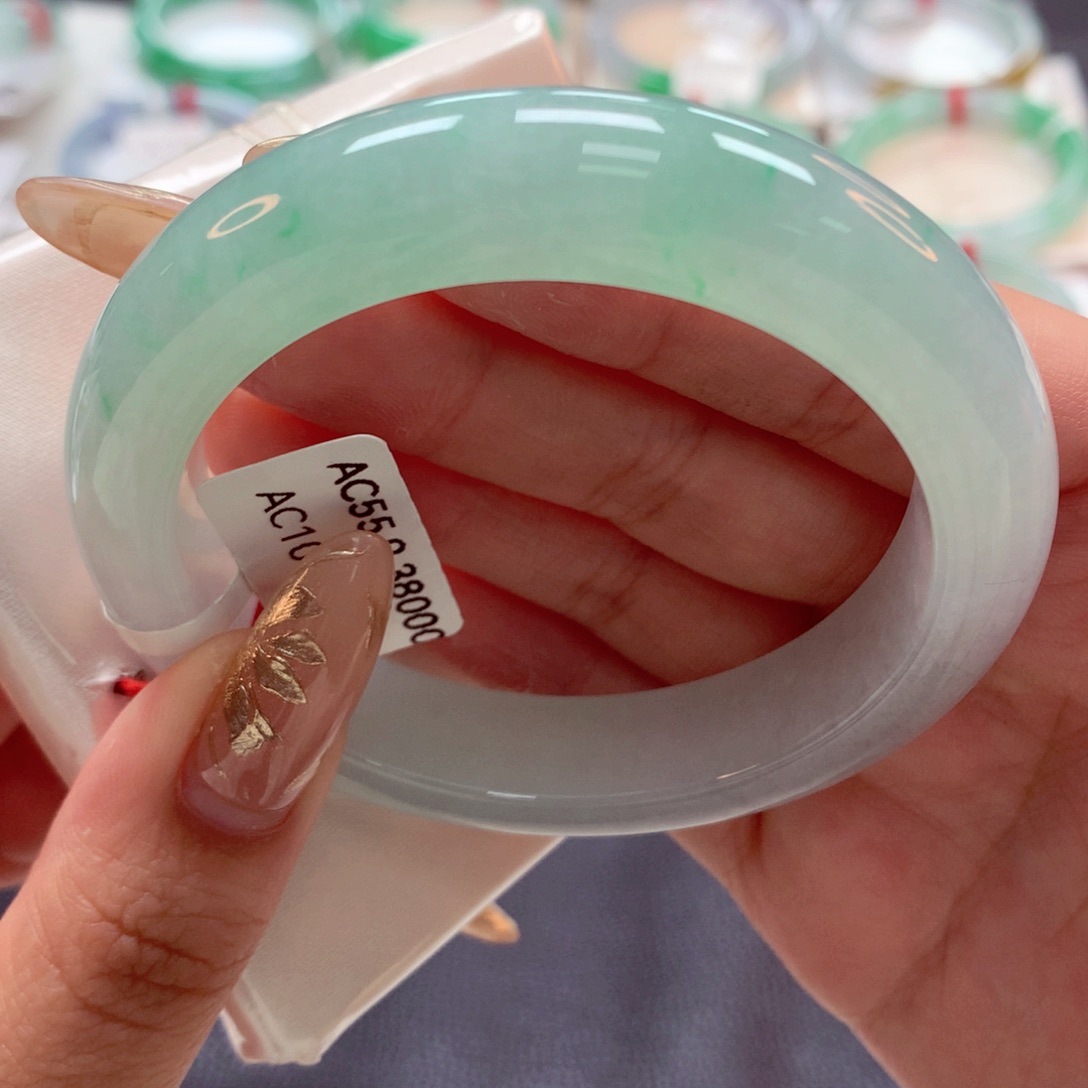 翡翠手镯未镶嵌22（52号）