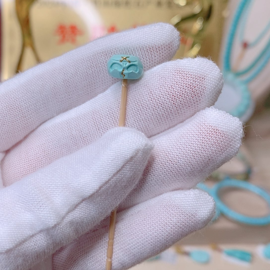 绿松石  珠子未镶嵌