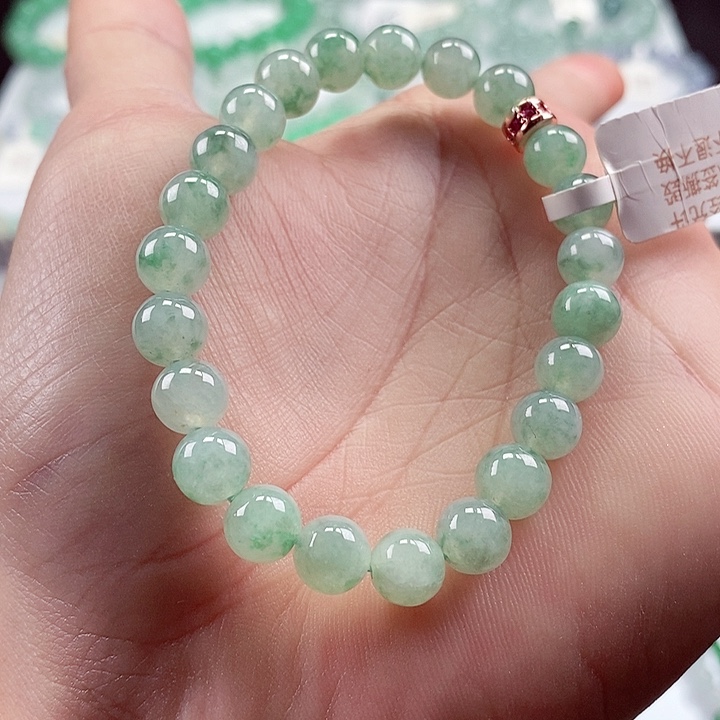 翡翠手链未镶嵌卡7.8