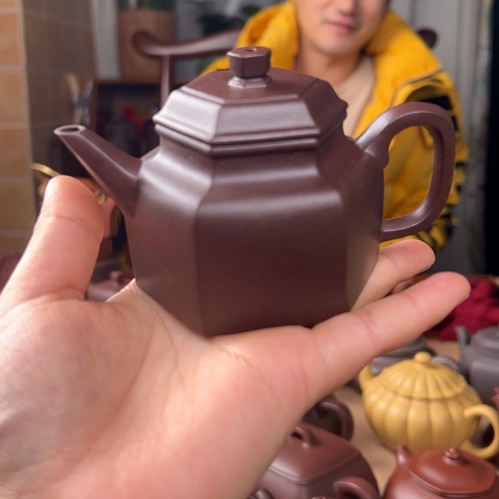 紫砂茶壶?****?紫泥德钟